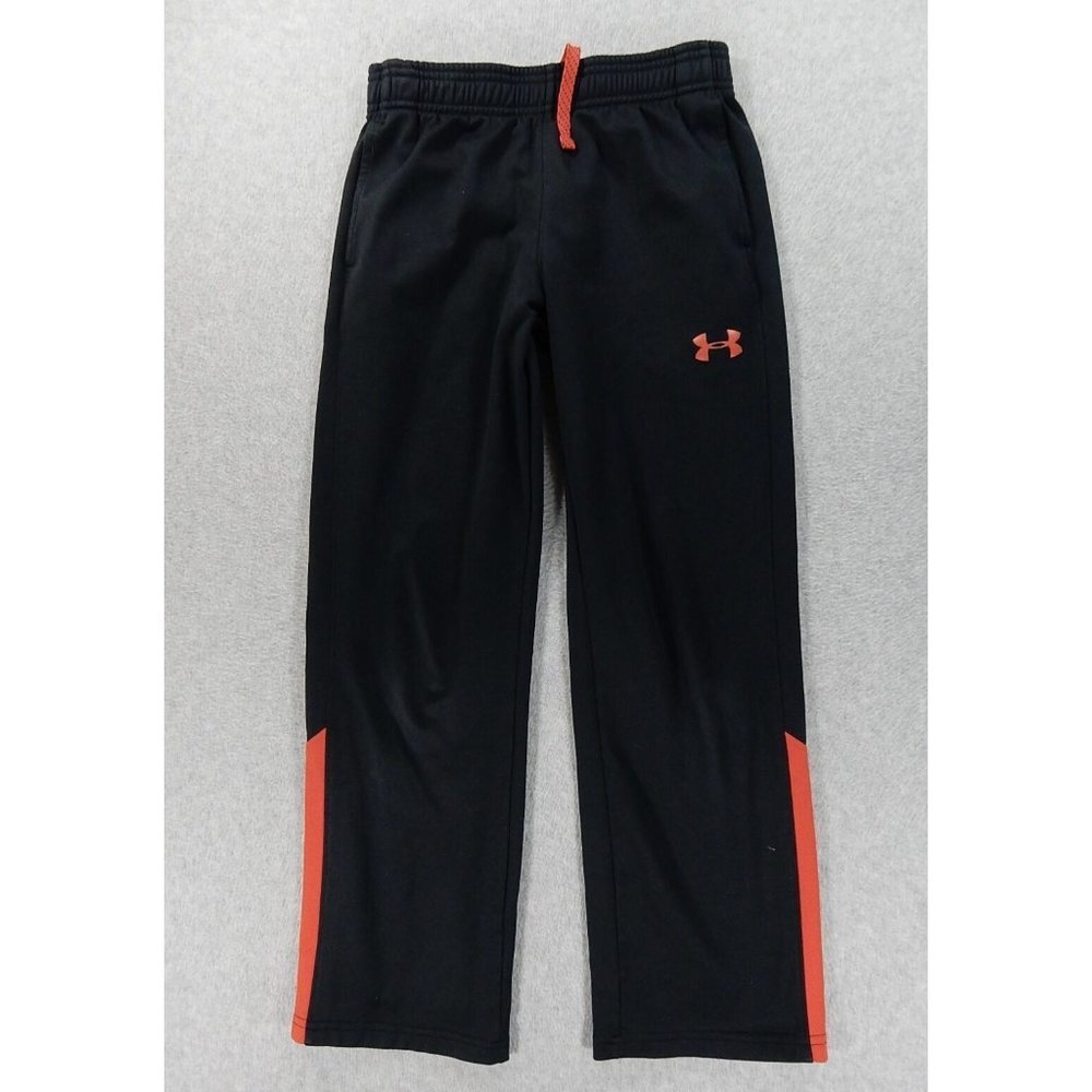 Under Armour Loose Fit Training Sweatpants (Youth Medium) Black/Red - Picture 1 of 4